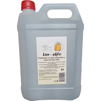 Lan - sklo Lan - sklo, prostředek na mytí výčepního a restauračního skla 5 L