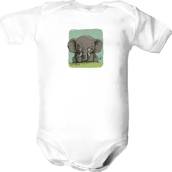 Kojenecký body Dětské body s potiskem Sloneček (Dětské) dětské