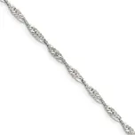 Dámský stříbrný řetízek singapore 42 cm STRR0401F