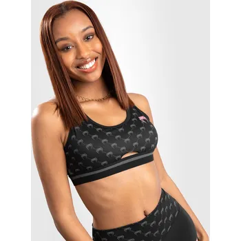 Podprsenka Sportovní podprsenka Venum Monogram - Black/Pink Velikost: S