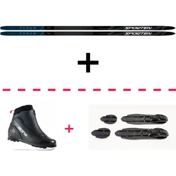 Běžecké lyžování Sporten Perun PRO skin + Alpina T5+ set 166 modrá
