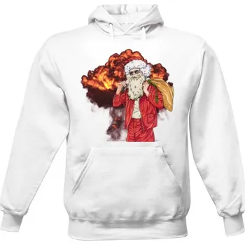 Pánská mikina Pánská mikina s kapucí s potiskem Mikina chaotické Vánoce unisex pánské