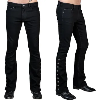 Pánské džíny kalhoty unisex (jeans) WORNSTAR - Hellraiser Side Button - Black