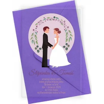 Svatební dekorace Svatební oznámení arónie plexi