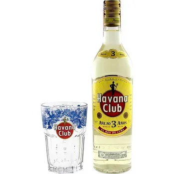 Rum Havana Club 3YO Anejo 0, 7l 40% + sklo