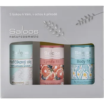 Kosmetická sada Saloos Hořčík & Lymfa & Body Fit dárková sada masážních olejů