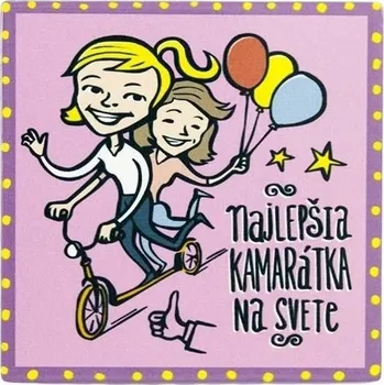 Podtácek GiftyCity GIFTY CITY Podtácek 11 cm, keramika, Najlepšia kamarátka (SK)