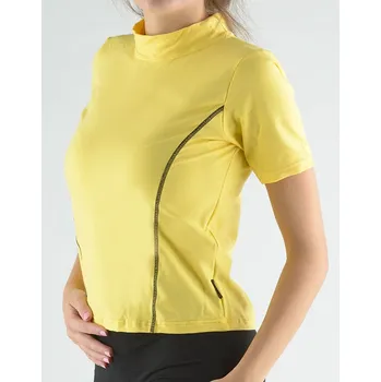 Gina Tričko s krátkým rukávem a 98019P Citronová-černá S
