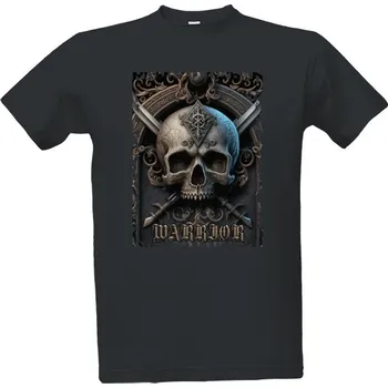 Pánské tričko Tričko s potiskem Lebka Warrior pánské