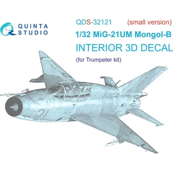 Plastikový model Quinta studio 1/32 MiG-21UM 3D-Printed&col.Inter. (TRUMP) SMALL