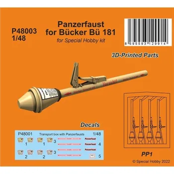 Plastikový model 1/48 Panzerfaust for Bücker Bü 181