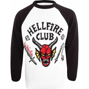 Pánský svetr svetr unisex Stranger things - Christmas Jumper Hellfire Club - NNM - LBE-STTG-010 - M