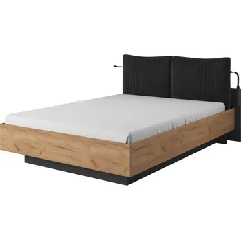 Postel Eoshop Postel s úložným prostorem CODE 160, Antracit / Dub Craft Zlatý