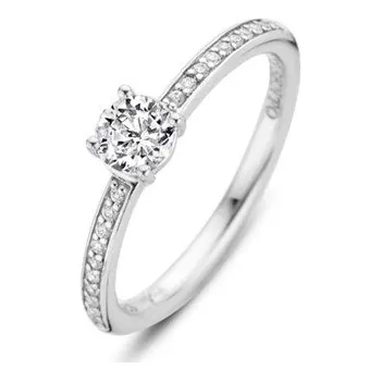 Prsten Prsten TI SENTO se zirkony 12109ZI/56