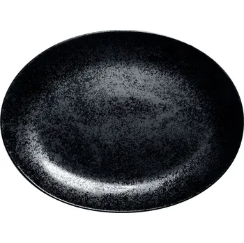 Talíř RAK Porcelain RAK Talíř oválný 36 x 27 cm, černá | RAK-KRNNOP36