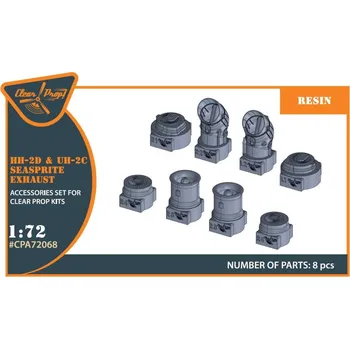 Plastikový model 1/72 UH-2C/HH-2D Seasprite resin exhaust set