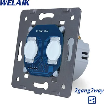 vypínač WELAIK modul vypínače, dvojitý schodišťový/křížový ř.6+6 A922