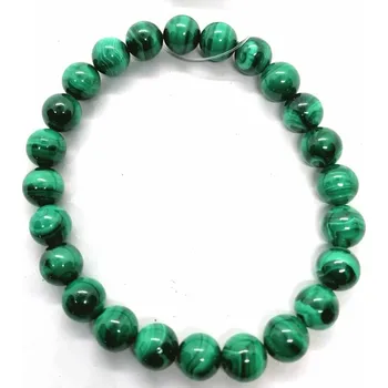 Náramek Malachitový náramek 8 mm v AA kvalitě