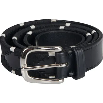 Opasek EQUESTRO Pásek kožený Deep Black Equestro, černý Délka: 90 cm