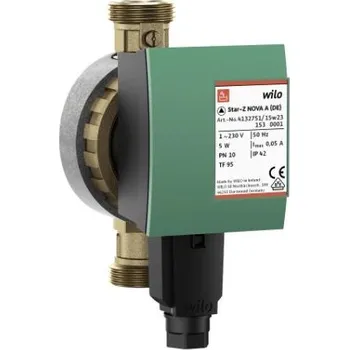 Oběhové čerpadlo WILO STAR-Z NOVA oběhové čerpadlo G1", Rp1/2", 84mm, 1~230V, 50/60Hz, mokroběžné, závitové