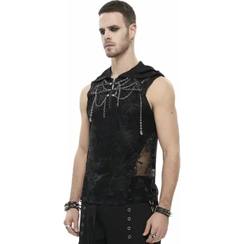 Pánské tílko tílko pánské - Necrosis Punk Tank Top With Chains - DEVIL FASHION - TT201
