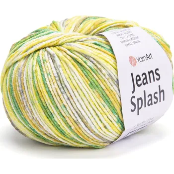 YarnArt Jeans Splash 948 žluto-zelená