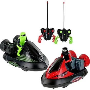 RC model auta RC SOUBOJOVÁ AUTÍČKA - Bumper Cars (Připravte se na rychlou a zběsilou zábavu s RC Bumper Cars. Tato oblíbená hra pro dva hráče staví proti sobě dvě vozidla na dálkové ovládání. Když narazíte na senzor nárazu vašeho soupeře, řidič začne létat se vzrušujíc