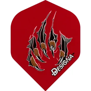 Příslušenství pro šipky Letky Designa Extra Strong Claw - Red