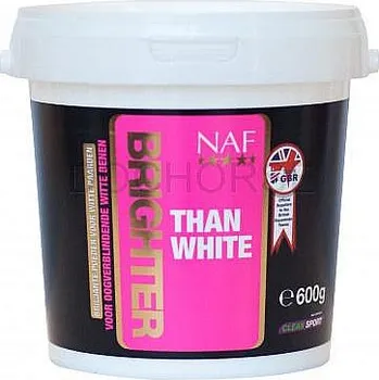 Kosmetika pro koně Pudr pro perfektně bílou srst NAF Brighter Than White 600 g