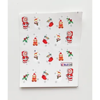 Vodolepky na zdobení nehtů - Medvídci a Sněhuláci BLE130