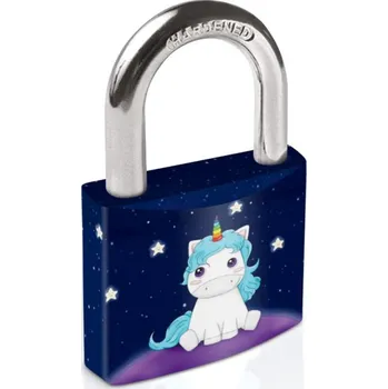 Visací zámek Zámek visací 40 mm dekor Tokoz Unicorn (3 klíče)