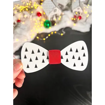 Obojek pro psa Vsepropejska Vánoční motýlek pro psa na obojek Rozměr (cm): 12, Typ: Motýlek 1