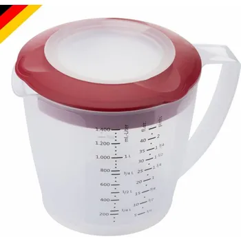 Westmark, Mixovací nádoba s víčkem a odměrkou červená Helena 1,4l