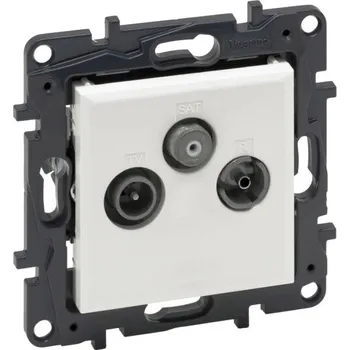 vypínač LEGRAND 863180 Niloé STEP TV-RD-SAT koncová bílá (LEGRAND 863180)