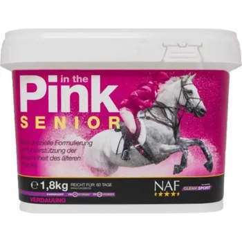 NAF In the Pink senior, probiotika s vitamíny pro skvělou kondici starších koní, kyblík 1,8kg