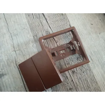 vypínač Starý vypínač včetně strojku ABB Classic zaoblený 3553 Varianta: kryt č.5 hnědý