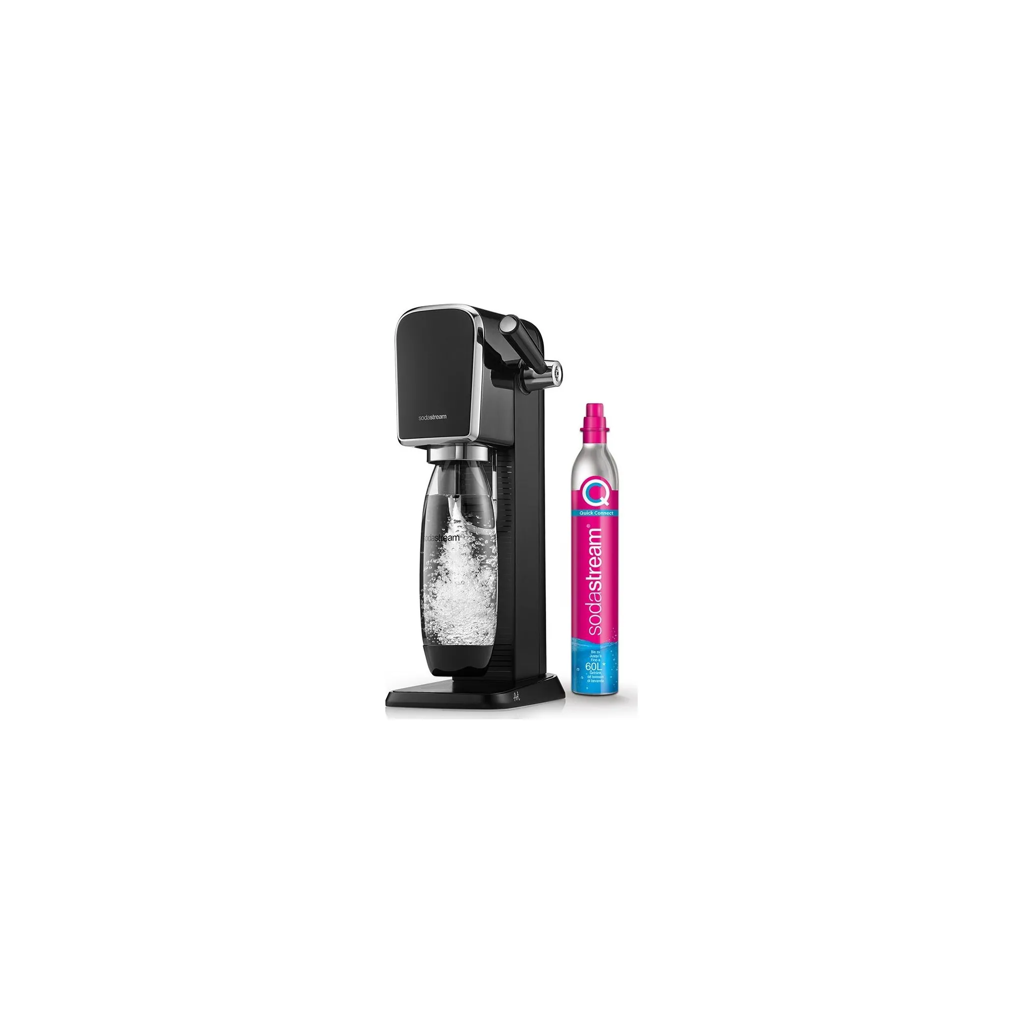 Fotografie 1 - Výrobník sody SodaStream Art černý + 1 lahev