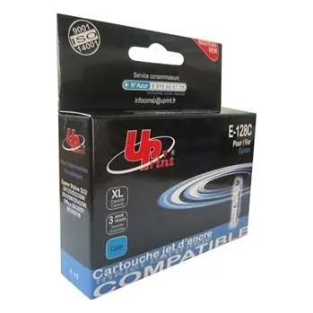 UPrint kompatibilní ink s C13T12824011, cyan, 270str., 10ml, E-128C, pro Epson Stylus S22, (E-128C)