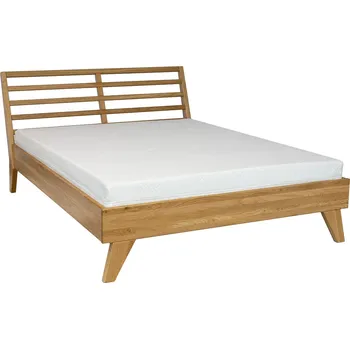 Postel Drewmax LK401 140x200 cm dřevěná postel masiv buk dvojlůžko