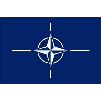 Vlajka Stolní vlaječka NATO - 11 x 16 cm - nasunutí, zavěšení