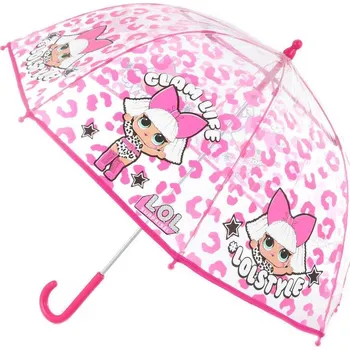 Deštník Deštník dětský L.O.L. Surprise! transparentní manuální 64x70cm