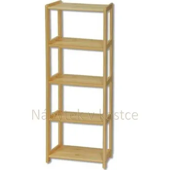 police Dřevěný regál DREWMAX BOG123 Šířka: 40 cm, Barevné provedení: Přírodní