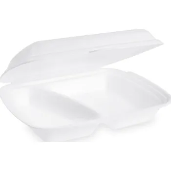 Jednorázové nádobí Menu box, 2 dílný, 125 ks