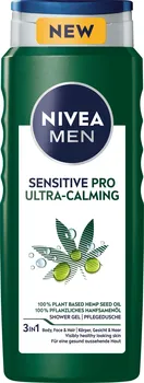 Sprchový gel Nivea Men Sensitive Pro Ultra Calming 3v1 sprchový gel 500 ml