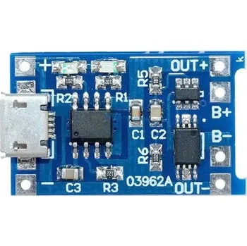 Nabíječka baterií Recenze Tipa Nabíječka Li-Ion článku 1A s ochranou modul s IO TP4056 (micro USB)