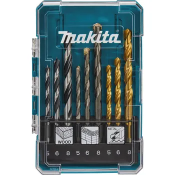 Příslušenství k nářadí Makita D-71962 sada vrtáků do kovu/dřeva/zdiva 5/6/8mm, 9ks