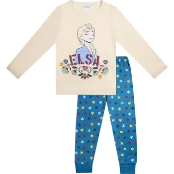 Dívčí oblečení Frozen - Ledové království Dívčí pyžamo - Frozen VH2003, smetanová / petrol Barva: Béžová, Velikost: 128