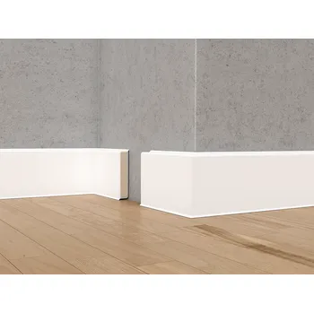 Podlahová lišta Cubu Flex Life 60 Döllken PLATINSILVER 1246 MDF délka 2,5m soklová lišta