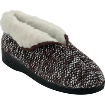 Dámská zdravotní obuv Teplé bačkory důchodky ADANEX 14681 hnědý melír velikost: 38