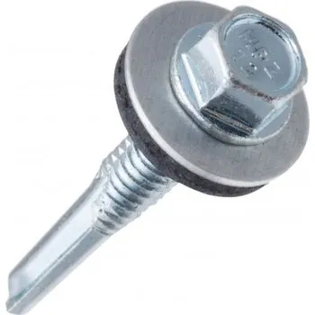 Šroub Marcopol Marcopol MPZ12+S16 Samovrtný šroub s podložkou 5,5 x 35 mm stříbrná